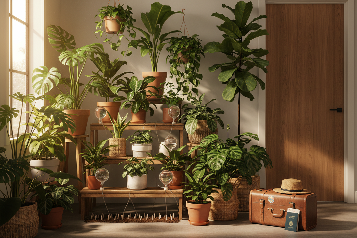 How to Water Plants While on Vacation (7 Easy Methods That Actually Work)
