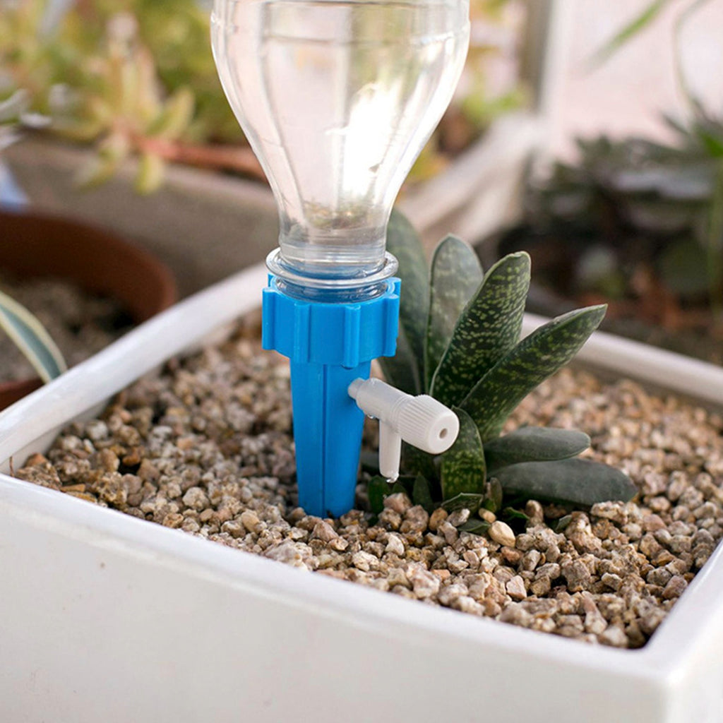 Automatic Plant Watering Spikes with Adjustable Drip Valve (24 & 48-pc Sets)