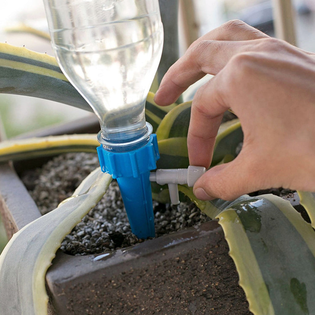 Automatic Plant Watering Spikes with Adjustable Drip Valve (24 & 48-pc Sets)