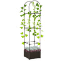 Self-Watering Raised Garden Bed with Trellis (69.7" Vertical Planter)
